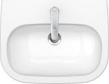 Duravit D-Code Waschtisch, weiß, Keramik, hängend, 1 Waschplatz, mit Überlauf