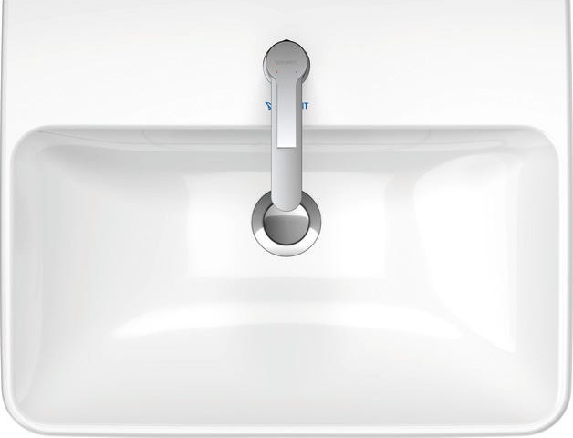 DU Waschtisch ME by Starck mit ÜL, mit HLB, 1 HL, weiß
