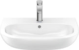 Duravit D-Code Waschtisch, weiß, Keramik, hängend, 1 Waschplatz, mit Überlauf