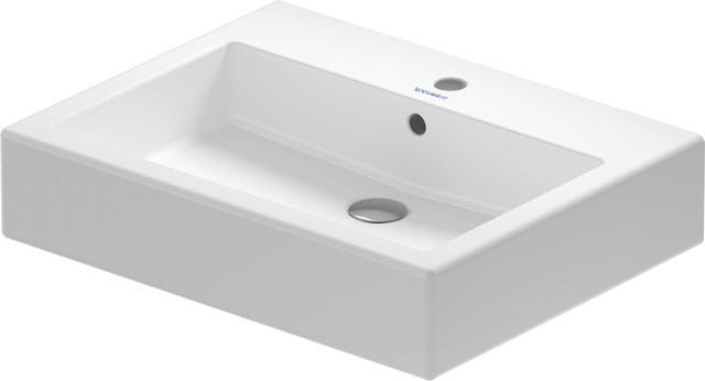 DU Waschtisch Vero mit Überlauf und Hahnlochblende, weiß