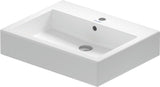 DU Waschtisch Vero mit Überlauf und Hahnlochblende, weiß