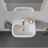 Duravit D-Code Waschtisch, weiß, Keramik, hängend, 1 Waschplatz, mit Überlauf