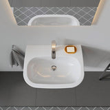 Duravit D-Code Waschtisch, weiß, Keramik, hängend, 1 Waschplatz, mit Überlauf