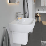 Duravit D-Code Waschtisch, weiß, Keramik, hängend, 1 Waschplatz, mit Überlauf
