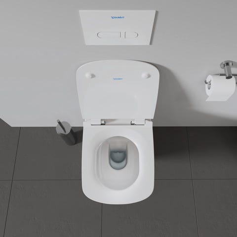 DU WC-Sitz DuraStyle mit SoftClose Scharniere edelstahl, weiß