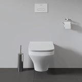 DU WC-Sitz DuraStyle mit SoftClose Scharniere edelstahl, weiß