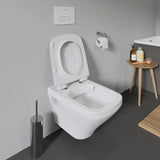 DU WC-Sitz DuraStyle mit SoftClose Scharniere edelstahl, weiß