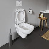 DU Wand-WC D-Code Compact 480 mm Tiefspüler, weiß
