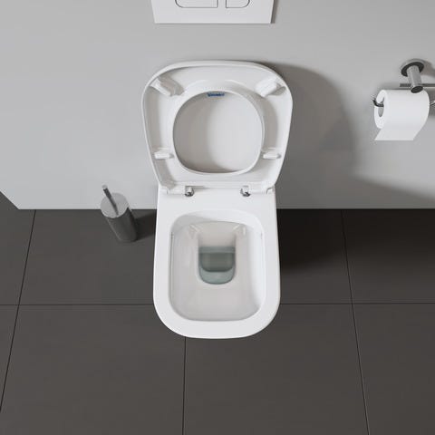 DU Wand-WC D-Code 545mm, weiß rimless, Tiefspüler, 4,5Liter