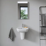 DU Handwaschbecken D-Code 450 mm mit ÜL, mit HLB, 1 HL, weiß