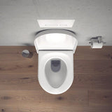 Duravit Starck 3 WC-Set wandhängend, weiß Hochglanz, Tiefspüler, mit WC-Sitz und Absenkautomatik