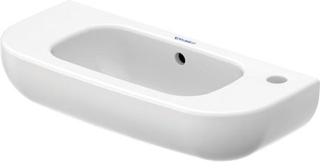 Duravit D-Code Handwaschbecken, weiß, Rechteckig, 1 Waschplatz, mit Überlauf, 500 mm, hängend
