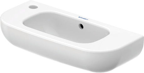 Duravit D-Code Handwaschbecken, weiß, Rechteckig, 1 Waschplatz, mit Überlauf, 500 mm, hängend
