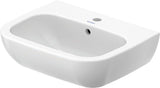 Duravit D-Code Waschtisch, weiß, Keramik, hängend, 1 Waschplatz, mit Überlauf