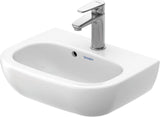 DU Handwaschbecken D-Code 450 mm mit ÜL, mit HLB, 1 HL, weiß