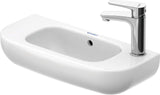 Duravit D-Code Handwaschbecken, weiß, Rechteckig, 1 Waschplatz, mit Überlauf, 500 mm, hängend