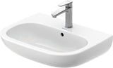 Duravit D-Code Waschtisch, weiß, Keramik, hängend, 1 Waschplatz, mit Überlauf