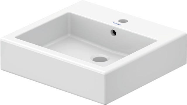 DU Waschtisch Vero mit Überlauf und Hahnlochblende, weiß