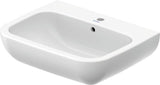 Duravit D-Code Waschtisch, weiß, Keramik, hängend, 1 Waschplatz, mit Überlauf