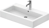 DU Waschtisch Vero mit Überlauf und Hahnlochblende, weiß