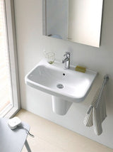 Duravit DuraStyle Waschtisch, weiß, rechteckig, 1 Waschplatz, hängende Montage, mit Überlauf