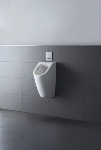 DU Urinal ME by Starck, Zulauf v.hinten rimless, ohne Fliege, weiß