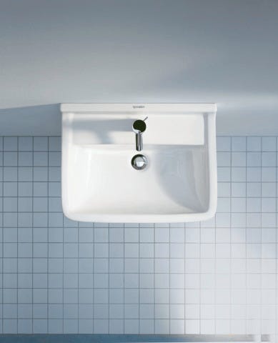 DU Waschtisch Starck 3 mit ÜL, mit HLB, 1 HL, weiß
