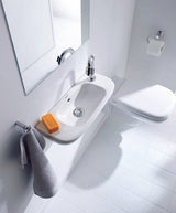 Duravit D-Code Handwaschbecken, weiß, Rechteckig, 1 Waschplatz, mit Überlauf, 500 mm, hängend