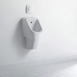 DU Urinal D-Code, Zulauf von hinten rimless, ohne Fliege, weiß