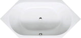 DU D-Code Badew. 6Eck 1900x900 Einbau Rückenschr.2 L/R, Weiß