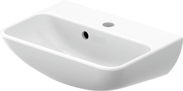 DU Handwaschbecken ME by Starck 450 mm mit ÜL, mit HLB, 1 HL, weiß