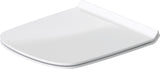DU WC-Sitz DuraStyle mit SoftClose Scharniere edelstahl, weiß