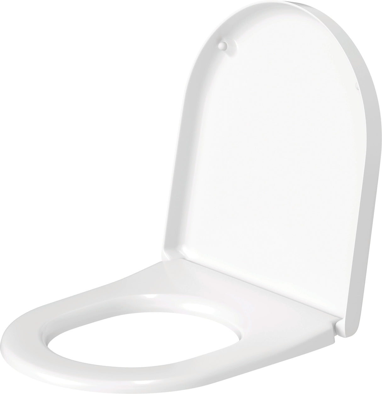 Duravit Starck 3 WC-Sitz, D-förmig, weiß glänzend, Duroplast, Edelstahl-Scharnier