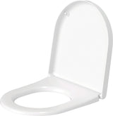 Duravit Starck 3 WC-Sitz, D-förmig, weiß glänzend, Duroplast, Edelstahl-Scharnier