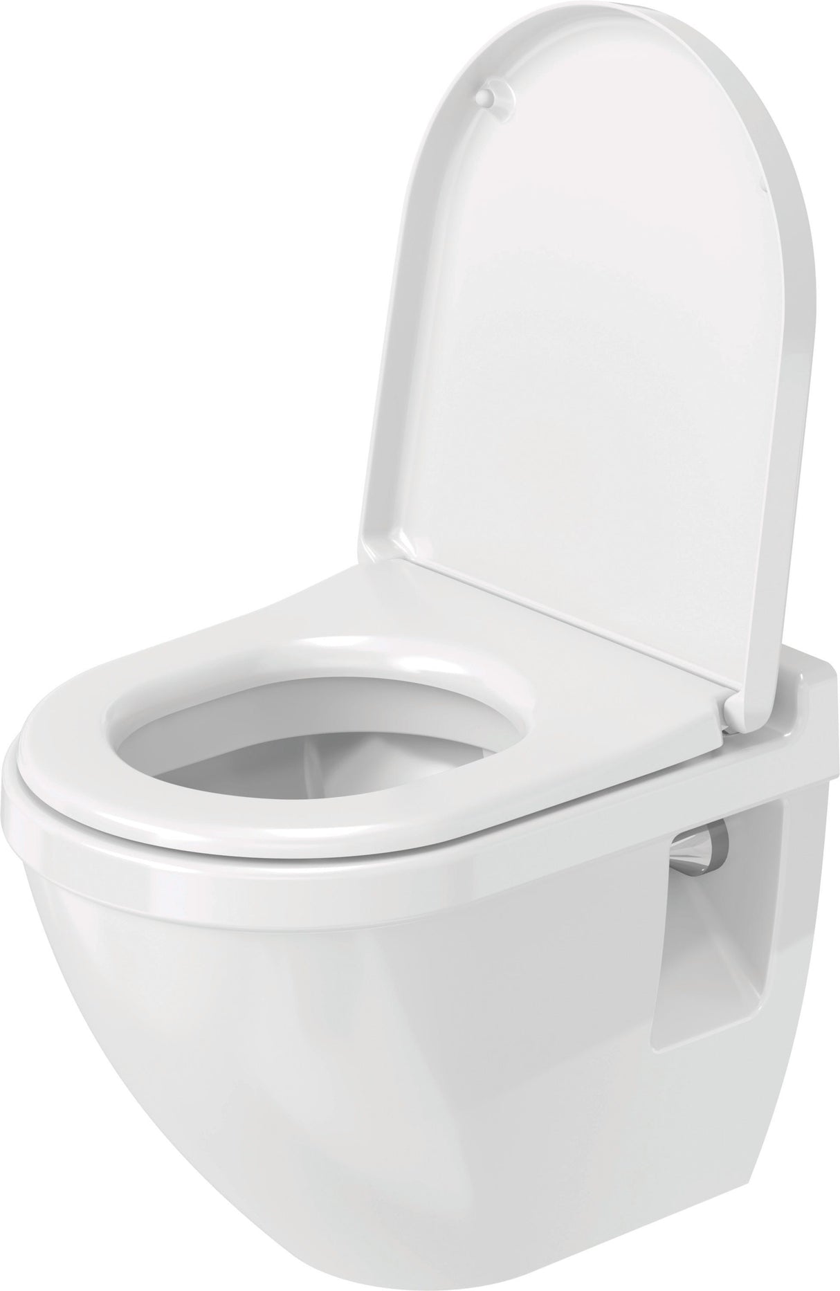 Duravit Starck 3 WC-Sitz, D-förmig, weiß glänzend, Duroplast, Edelstahl-Scharnier