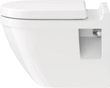 Duravit Starck 3 WC-Sitz, D-förmig, weiß glänzend, Duroplast, Edelstahl-Scharnier