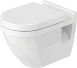 Duravit Starck 3 WC-Set wandhängend, weiß Hochglanz, Tiefspüler, mit WC-Sitz und Absenkautomatik