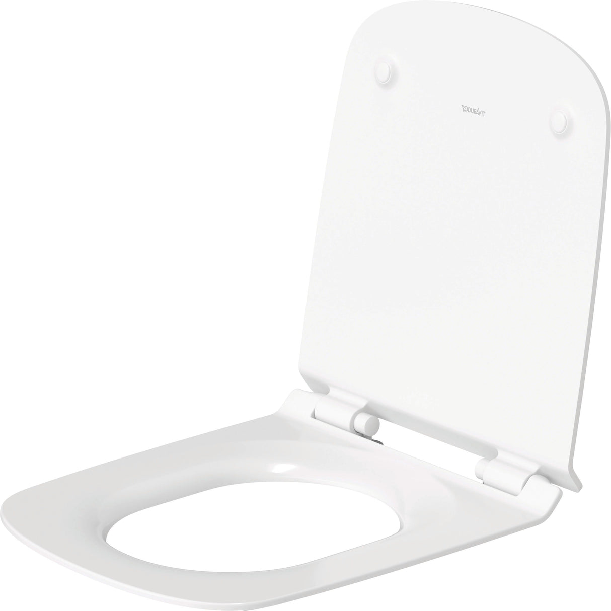 DU WC-Sitz DuraStyle mit SoftClose Scharniere edelstahl, weiß