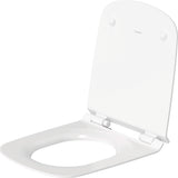 DU WC-Sitz DuraStyle mit SoftClose Scharniere edelstahl, weiß