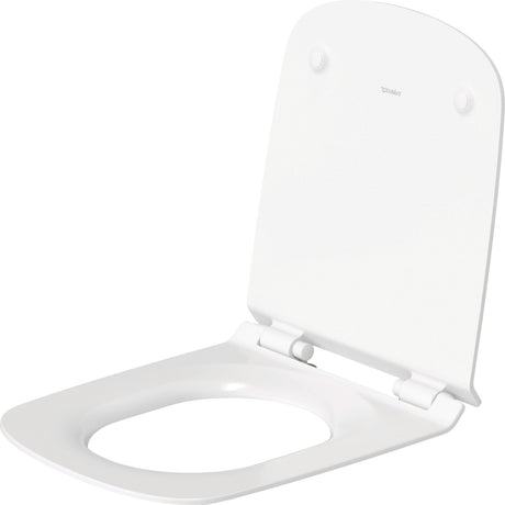 DU WC-Sitz DuraStyle mit SoftClose Scharniere edelstahl, weiß