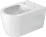 Duravit ME by Starck WC-Set wandhängend weiß Hochglanz, Tiefspüler, rimless, Abgang waagerecht, mit WC-Sitz und Absenkautomatik