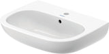 Duravit D-Code Waschtisch, weiß, Keramik, hängend, 1 Waschplatz, mit Überlauf