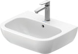 Duravit D-Code Waschtisch, weiß, Keramik, hängend, 1 Waschplatz, mit Überlauf