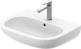 Duravit D-Code Waschtisch, weiß, Keramik, hängend, 1 Waschplatz, mit Überlauf