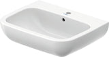 Duravit D-Code Waschtisch, weiß, Keramik, hängend, 1 Waschplatz, mit Überlauf