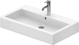 DU Waschtisch Vero mit Überlauf und Hahnlochblende, weiß