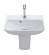 DU Handwaschbecken ME by Starck 450 mm mit ÜL, mit HLB, 1 HL, weiß