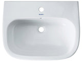 Duravit D-Code Waschtisch, weiß, Keramik, hängend, 1 Waschplatz, mit Überlauf