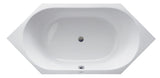 DU D-Code Badew. 6Eck 1900x900 Einbau Rückenschr.2 L/R, Weiß