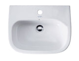 Duravit D-Code Waschtisch, weiß, Keramik, hängend, 1 Waschplatz, mit Überlauf